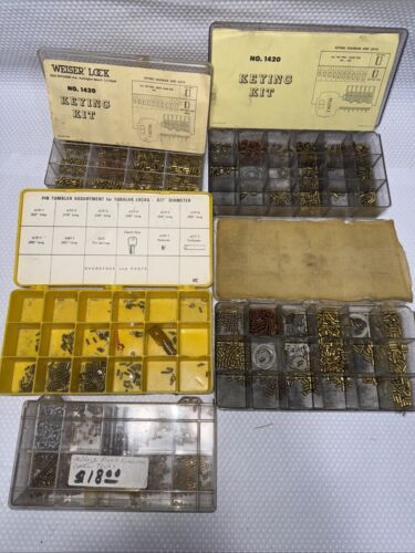 Locksmith PIN KIT LOT Weiser Lock Keying Kits No. 1420 HPC Tubular Padlock Parts