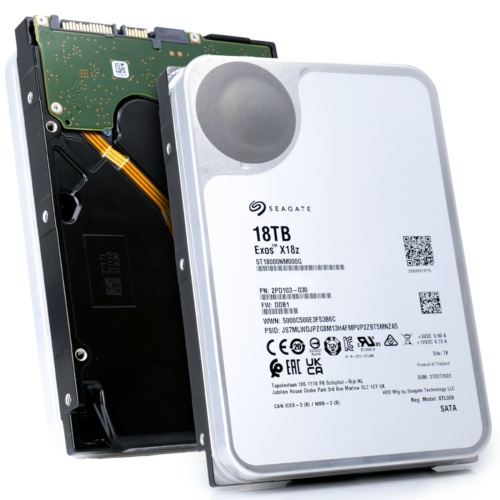 Seagate Exos X18z 18TB HSMR SATA 3.5″ Data Center HDD – ST18000NM000G