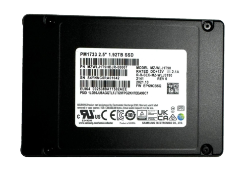 Samsung PM1733 2.5″ 1.92TB PCIe 4.0 x4 NVMe SSD MZ-WLJ1T90, Fair, Please READ