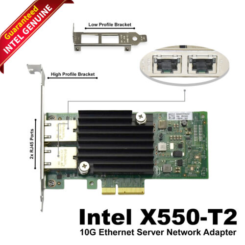 Intel X550-T2 Dual Port 10G Ethernet Adapter – High-Speed Network Performance