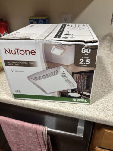 NuTone HB80RL 80 CFM Ventilation Fan with Incandescent Bulb Bathroom Fan