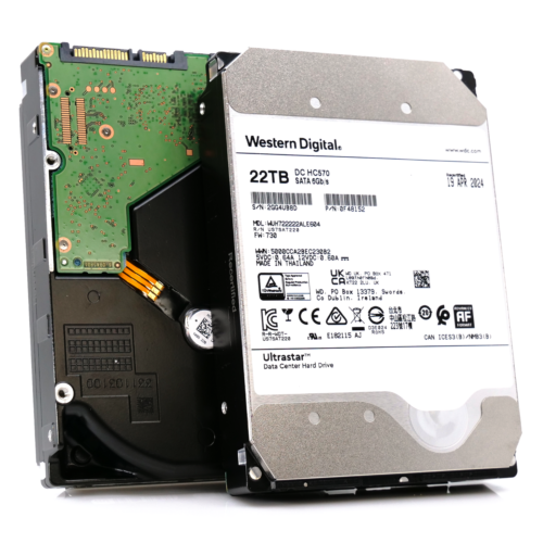 WD Ultrastar HC570 22TB 7.2K SATA 3.5″ Enterprise HDD WUH722222ALE604 0F48152