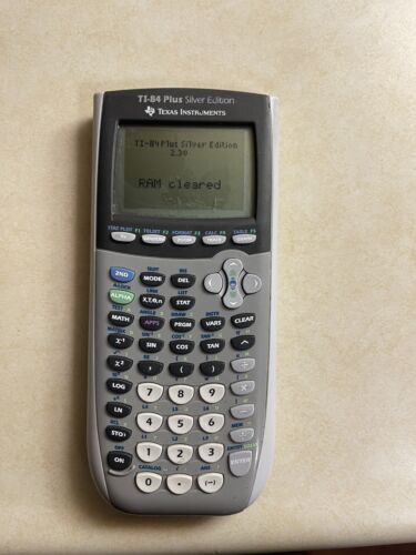 Texas Instruments TI-84 Plus Graphing Calculator – Silver Edition Tested