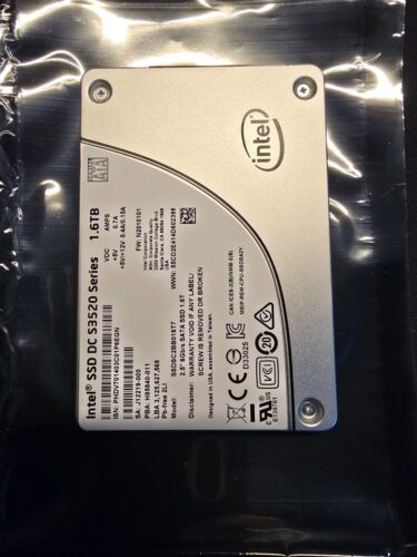 Intel S3520 1.6TB Internal 2.5 inch (SSDSC2BB016T7) Solid State Drive (SSD)