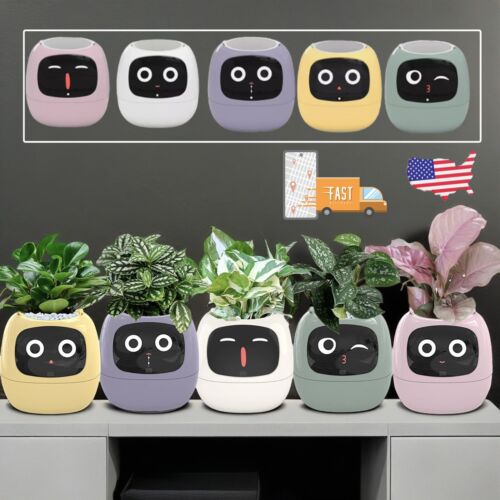 AI Smart Planter Smart Plant Care Pot AI Chips 7 Sensors 49 Expressions