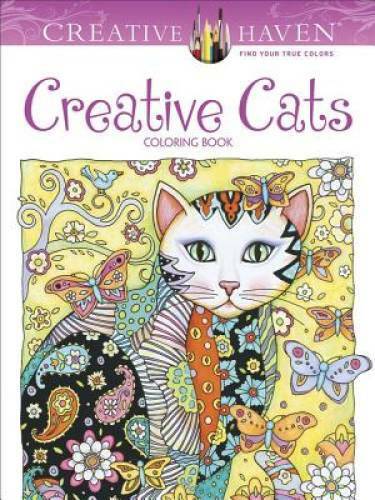 Creative Haven Creative Cats Coloring Book (Adult Coloring) – Paperback – GOOD