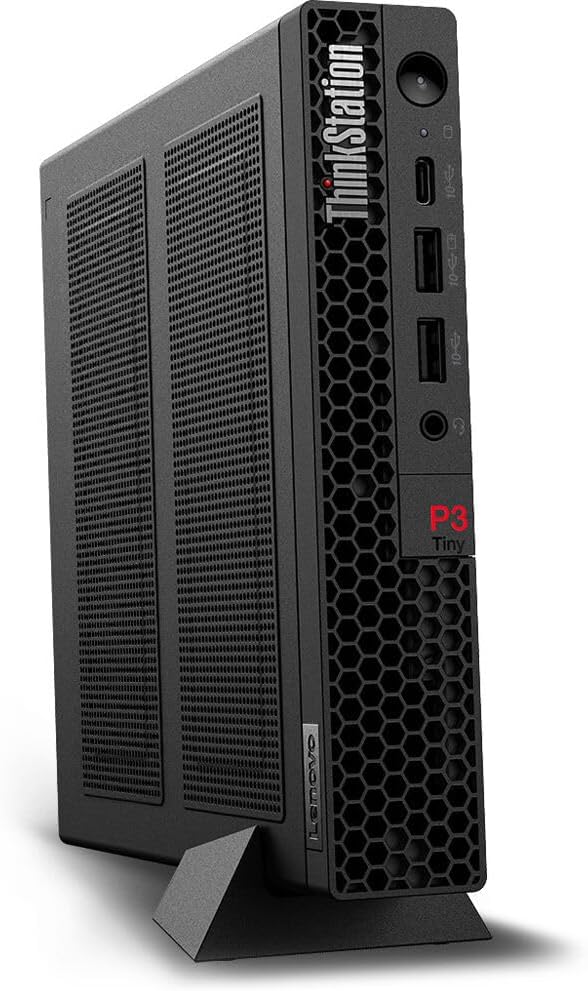 Lenovo ThinkStation P3 Tiny ~ 2024 Mini Desktop ~ 14-Core 13th Generation Intel i5-13500 ~ Intel UHD Graphics ~ 48GB DDR5 2TB SSD Wi-Fi ~ Black ~ WWC 32GB USB