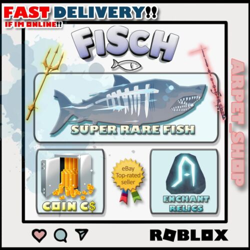 Roblox Fisch | Enchant Relics – Coins C$ – Rare Fish | Fast Delivery CHEAPEST