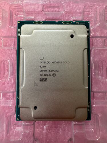 Intel Xeon Gold 6240 2.6GHz 24.75MB 18-Core LGA 3647 CPU / Processor  SRF8X