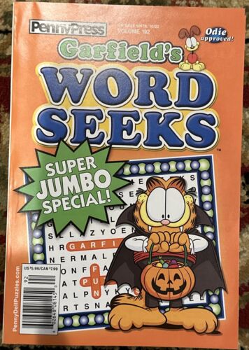 Penny Press Garfield ‘s Word Seeks Magazine Volume 192 October  2024