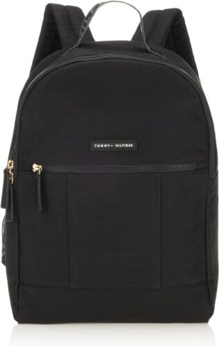 Tommy Hilfiger Men’s Flag Backpack, BLACK, One Size NEW Ships NEXT Business Day