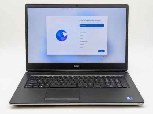 2021 DELL PRECISION 17 7760 i7-11850H 64GB 1.5TB SSD 17.3″ FHD RTX A3000 Pro 11