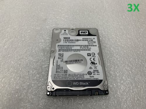 Lot of 3 Western Digital WD5000LPLX 500GB  2.5″ SATA Laptop Hard Disk Drive HDD