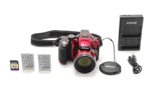 READ [MINT] Nikon COOLPIX P510 16.1MP Compact Digital Camera Red from JAPAN