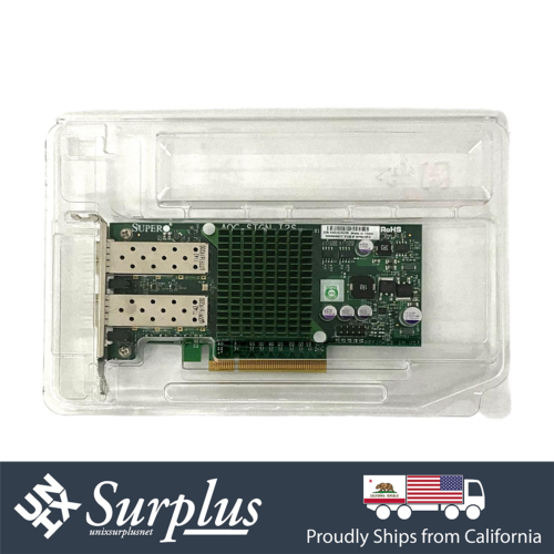 10GB SFP+ Dual Port X520-DA2 Supermicro PCIe Ethernet Card Low Profile Bracket