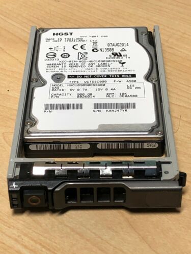 900GB 6G 10K 2.5″ SAS  HDD Hard Drive w/ R Tray R710 R720 R730 R630 dell server