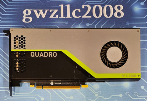 8GB nVidia Quadro RTX 4000 GDDR6 699-5G160-0500-810 Graphics Card #A28