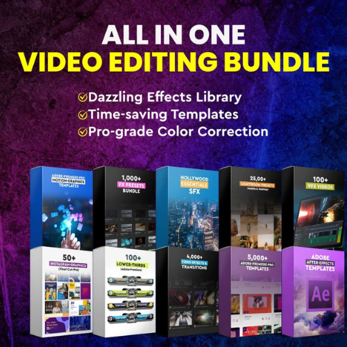 Biggest  Video Editing Bundle, Video Editing Assets, Adobe Premiere Pro Template