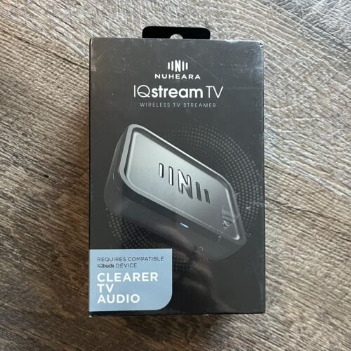 IQstream TV Audio Streamer Hear TV Better by Nuheara Qualcomm aptX Low Latency