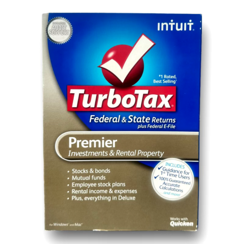 Intuit TurboTax Premier 2011: Federal & State, Investments & Rental Property