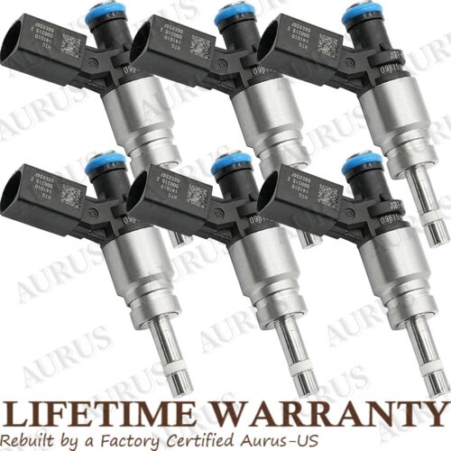 x6 OEM HITACHI Fuel Injectors for Audi 2005-2012 A4 A5 A6 Quattro Q5 S4 S6 S8 V8