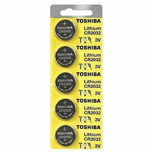 5 x New Original Toshiba CR2032 CR 2032 3V LITHIUM BATTERY BR2032 DL2032 Remote