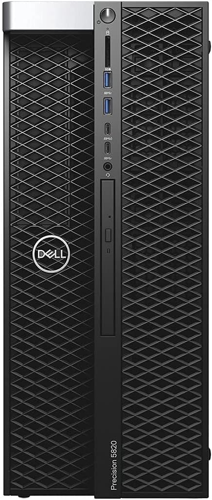 Dell Precision T5820 Workstation Desktop | Xeon W – 2235-1TB HDD + 1TB HDD Hard Drive – 64GB RAM – 2 x Nvidia Quadro P1000 in SLI | 6 cores @ 4.6 GHz – 8GB GDDR5 Win 10 Pro Black (Renewed)