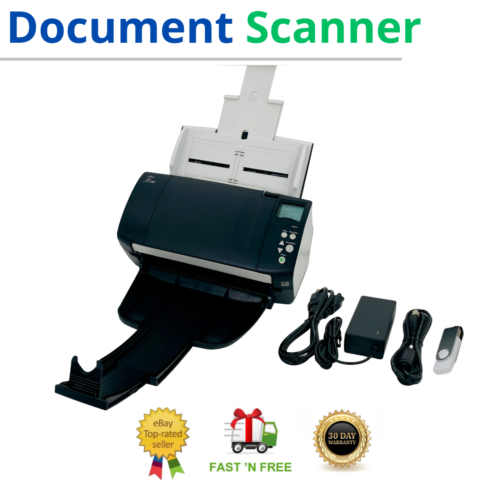 Duplex Image ADF Document Scanner 600DPI 60 ppm for Education w/FULL SET TESTED