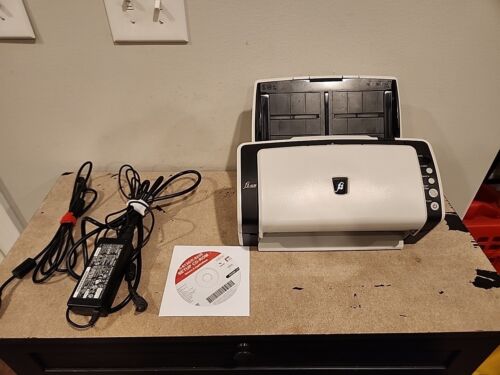 Fujitsu fi-6130 Scanner With AC Adapter+USB+Setup CD