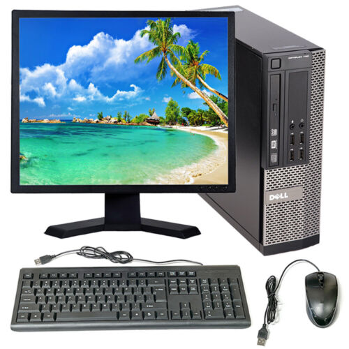 Dell i5 Desktop Computer 3.20GHz 8GB RAM 500GB HD 19″ LCD Windows 10 PC Wi-Fi