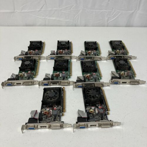 Lot Of 10 EVGA NVIDIA GeForce 8400 GS 512MB DDR3 Graphics Card 512-P3-1300-LR