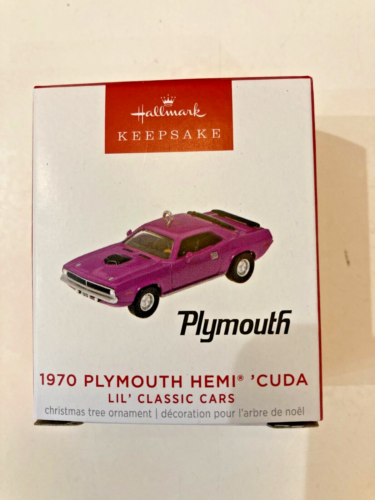 Hallmark 2023 Lil’ Classic Cars #6 1970 Plymouth Hemi “Cuda” Mini Keepsake NIB