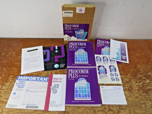 Procomm Plus for Windows Intuitive Data & Fax Communications Software COMPLETE