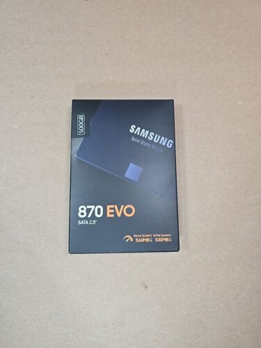 Samsung 870 EVO 500GB 2.5″ SATA SSD MZ-77E500 New Sealed