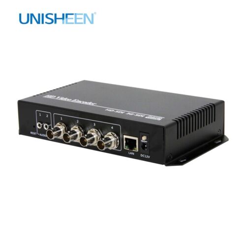 4K H.265 H.264 4 Input SDI to IP / LAN Video Encoder SRT Live Stream Broadcast