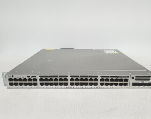 Cisco Catalyst WS-C3850-48U-E 48 Port-Switch With C3850-NM-2-10G Singel Pwr sply