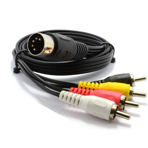 Composite Video & Audio TV DIN Cable for Texas Instruments TI-99/4A Ti994A HDMI