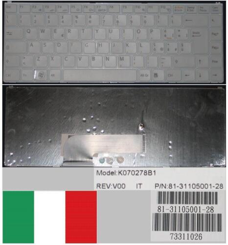 Italian Qwerty Keyboard SONY VAIO VGN-N K070278B1 81-31105001-28 73311026 White