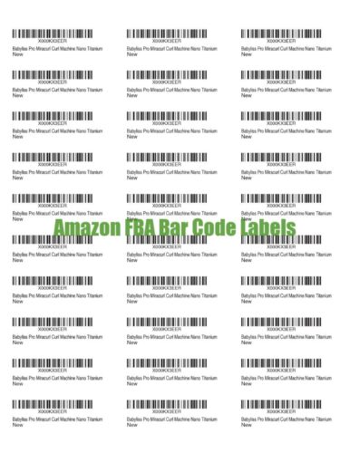 Fulfilled by Amazon (FBA) Blank Bar code Labels Print Your Own Merchant Barcode!