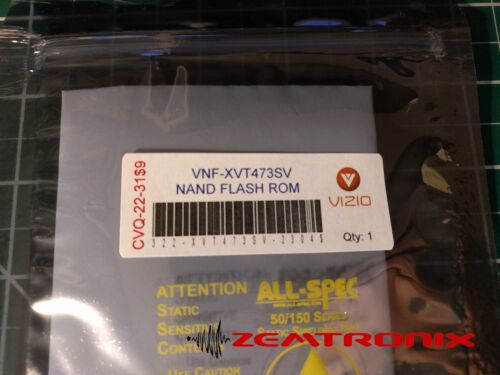 VIZIO Programmed Nand Flash (EEPROM) Memory chip for XVT473SV 3647-0312-0150