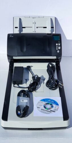 (Over 20 SOLD) Fujitsu fi7260 Flatbed Scanner (DVD driver+In Tray+OEM AC+USB)