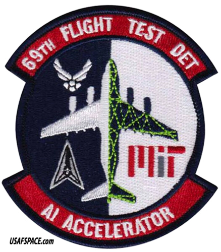 USAF 69TH FLIGHT TEST DET- MIT -AI-ARTIFICIAL INTELLIGENCE ACCELERATOR-VEL PATCH