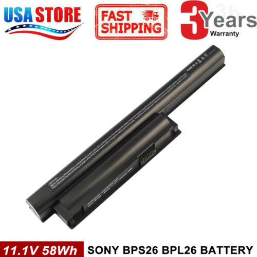 BPS26 Battery for Sony VAIO VGP-BPS26 VGP-BPS26A VGP-BPL26 VPC-EH VPC-CA COOL