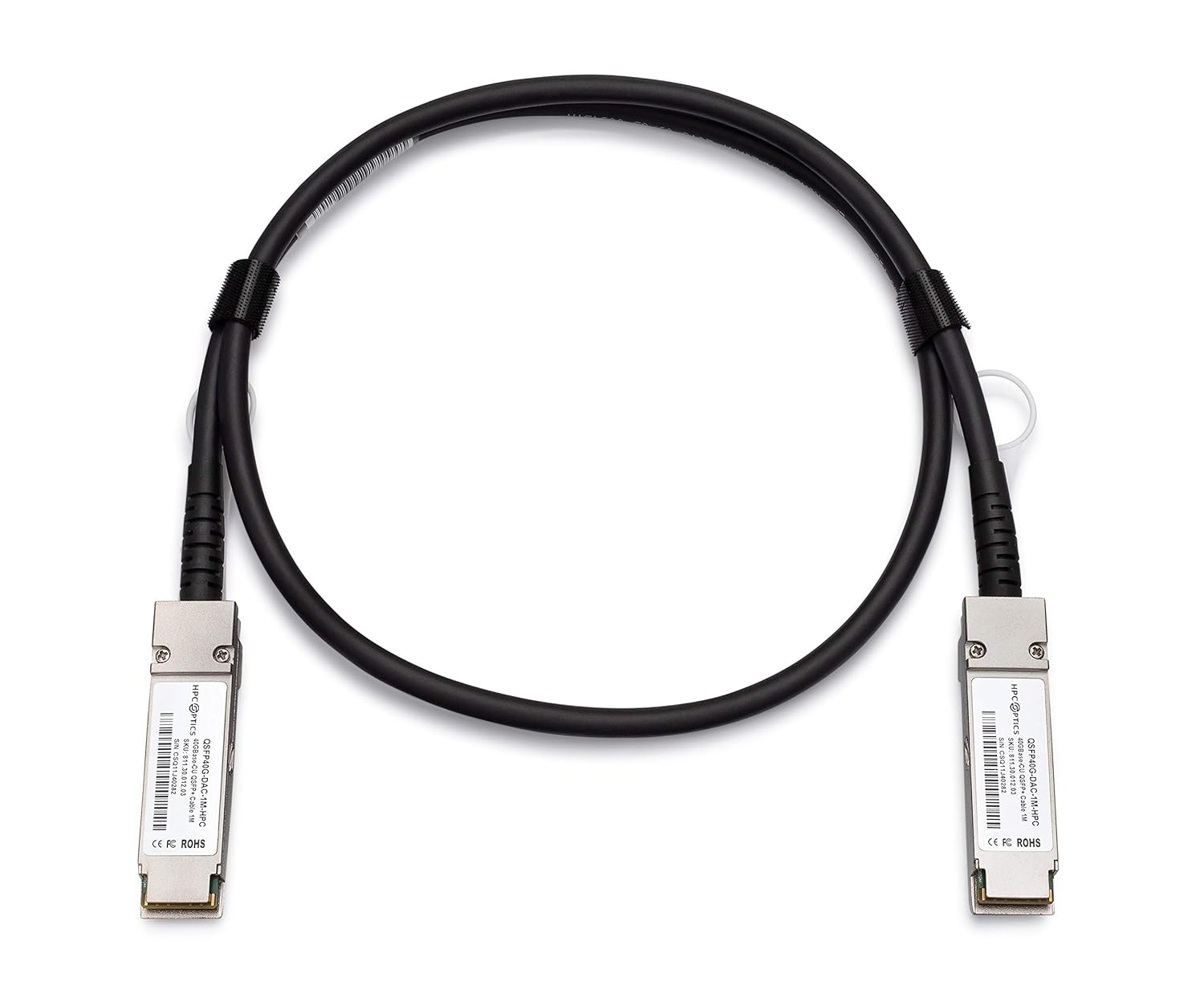 Compatible with NVIDIA MC2210130-001 QSFP+ to QSFP+ 1m Twinax DAC Cable | 40GBASE-CR 1 Meters MC2210130-001-NVID