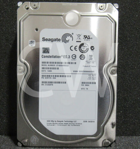 ST4000NM0033 Seagate CONSTELLATION 4TB 7200RPM 6Gbps 3.5″ SATA HDD Hard Drive