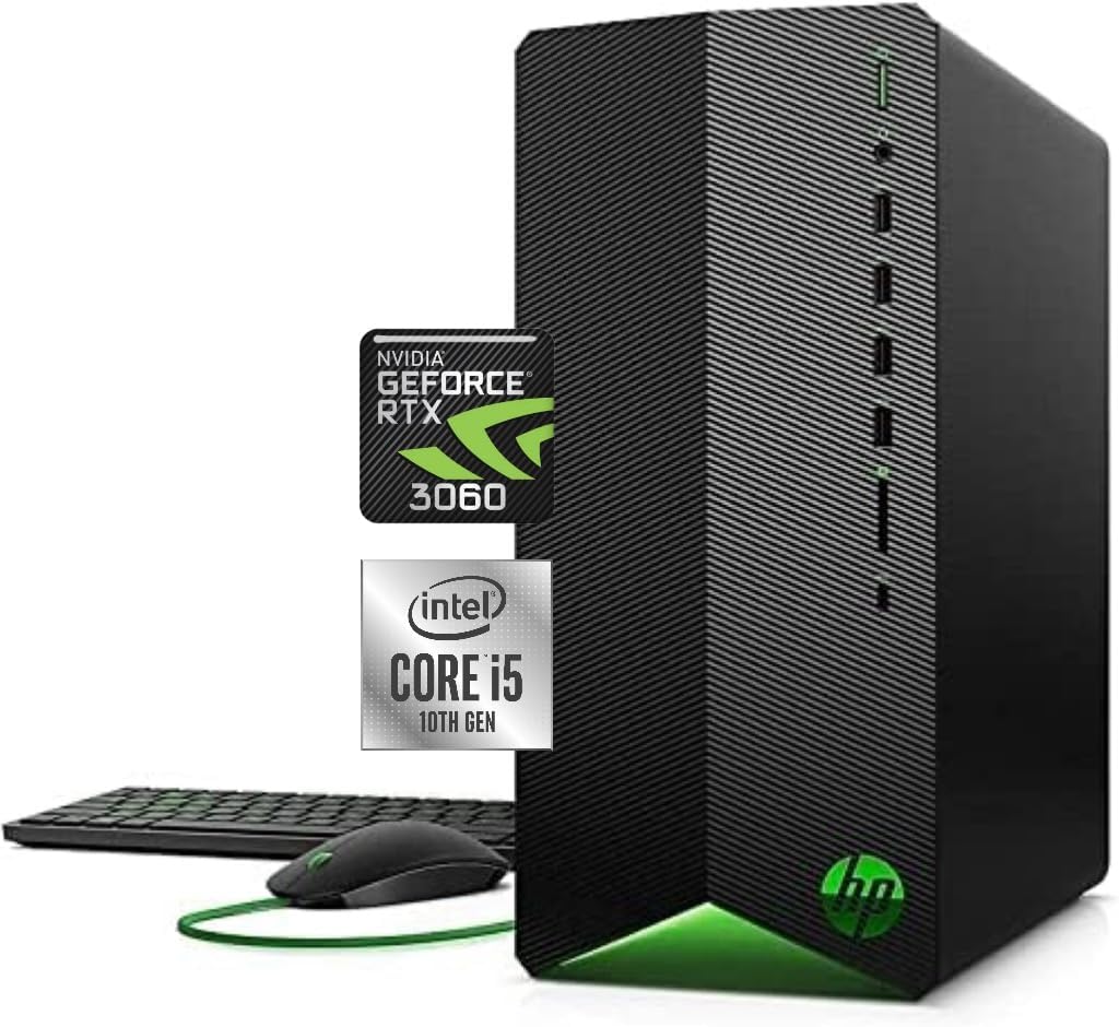 hp Pavilion Gaming Desktop – Intel Core i5 rocessor Upto 4.3 GHz – 16GB RAM – 512GB SSD + 1TB HDD – GeForce RTX 3060 Graphics Card (12 GB GDDR6) – Windows 11 Home (32GB RAM | 2TB SSD + 1TBHDD), Black