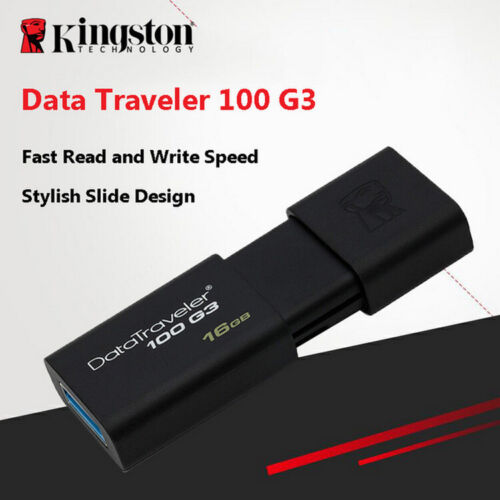 3PCS Kingston DT100 G3 256G USB3.0 Flash Drive Memory Thumb Stick Storage Device