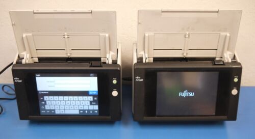 Fujitsu N7100 Network Document Scanners w/ Power Supplies (For Parts) Qty-2