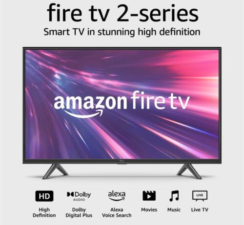 Amazon Fire TV 32″ 2-Series HD smart TV with Fire TV Alexa Voice Remote, stream