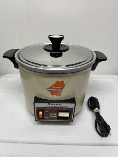 Hitachi Chime O Matic Food Steamer Rice Cooker 5.6 Cup Vintage Tested WORKS!